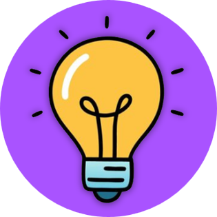 Icono de innovación educativa - bombilla creativa